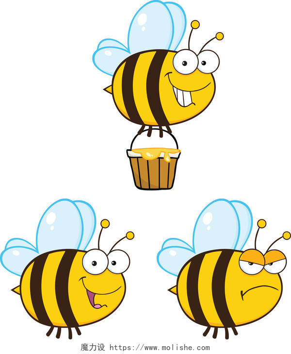 可爱的蜜蜂卡通吉祥物